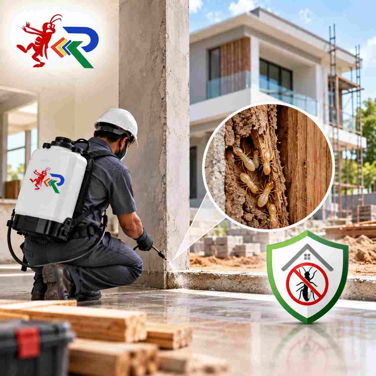Post construction termite treatment